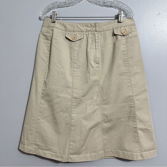 Talbots ladies khaki skirt size 14 - Picture 3 of 7